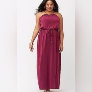 Lane Bryant Halter Maxi Dress NWT